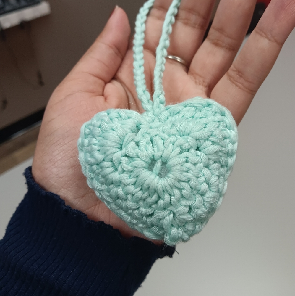 Handcrafted Heart Charm for bags
